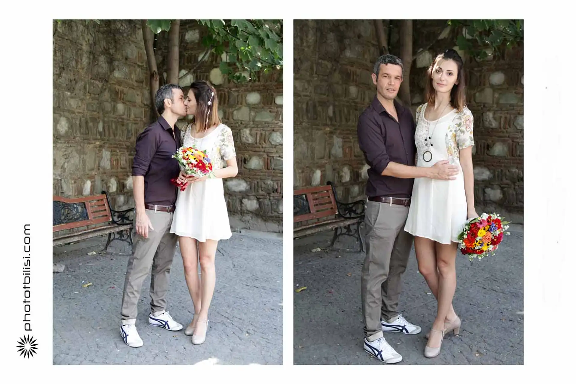 Tbilisi Old Town nice couple elope style wedding