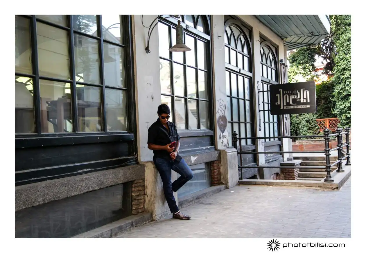 Alessandro Sanna Phototbilisi photographer in Tbilisi A solo guy in old town